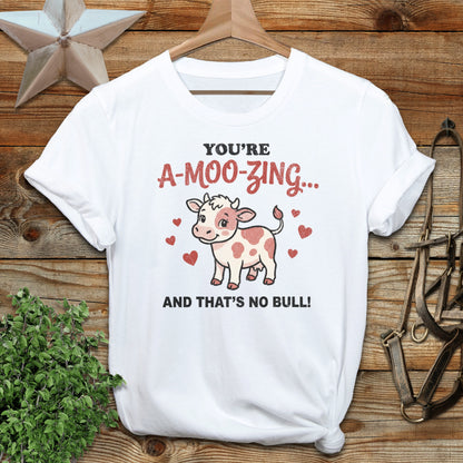 Valentines Card - A-Moo-Zing Softstyle Tee