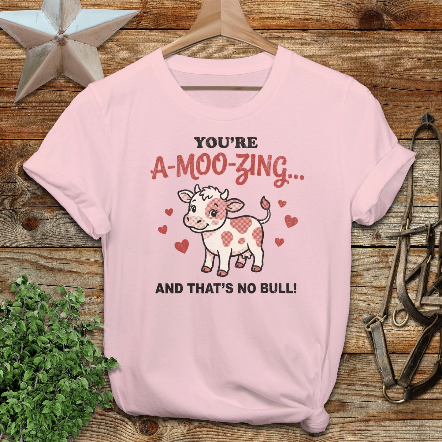 Valentines Card - A-Moo-Zing Softstyle Tee
