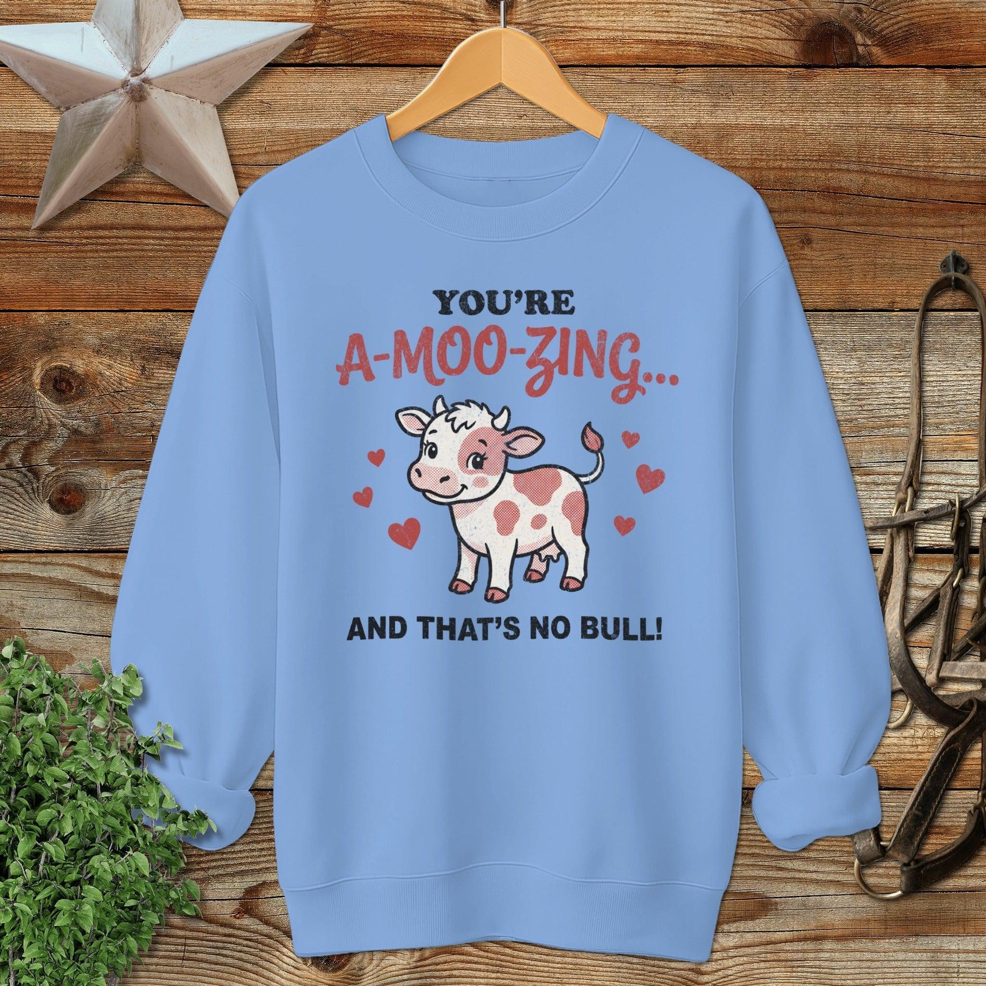 Valentines Card - A-Moo-Zing Sweatshirt