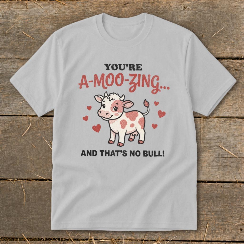 Valentines Card - A-Moo-Zing Youth Tee