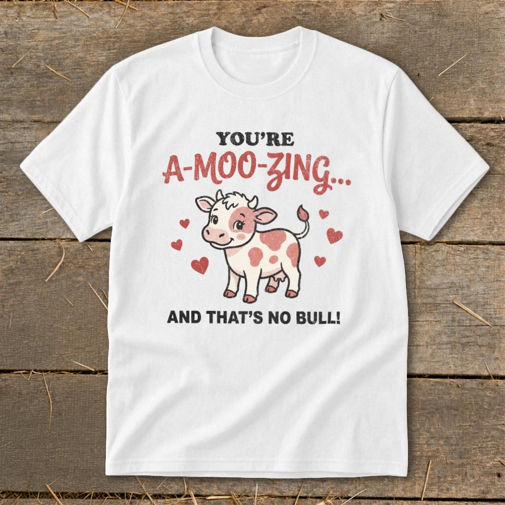 Valentines Card - A-Moo-Zing Youth Tee