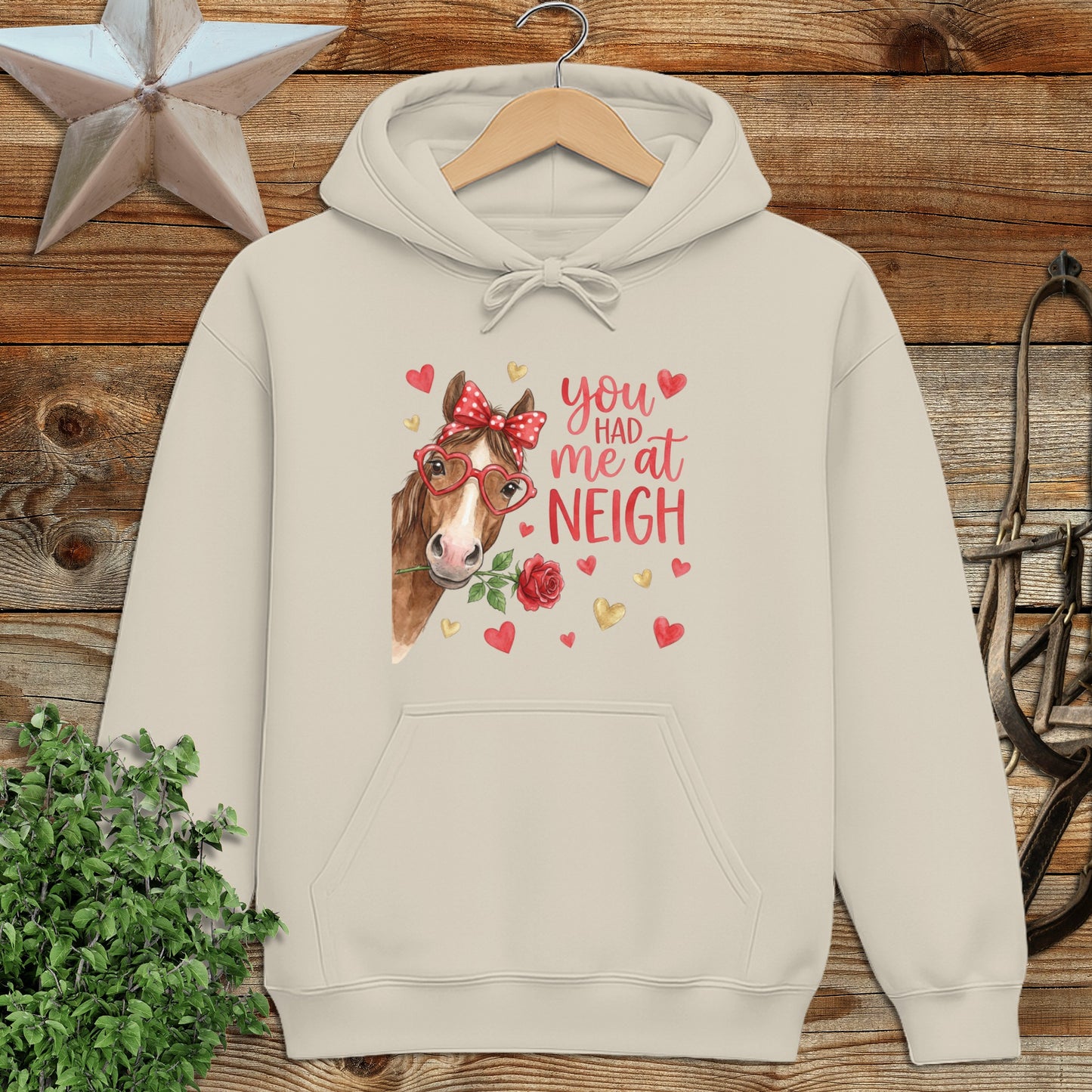 Valentines Card - Had me at Neigh Hoodie