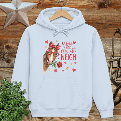 Valentines Card - Had me at Neigh Hoodie