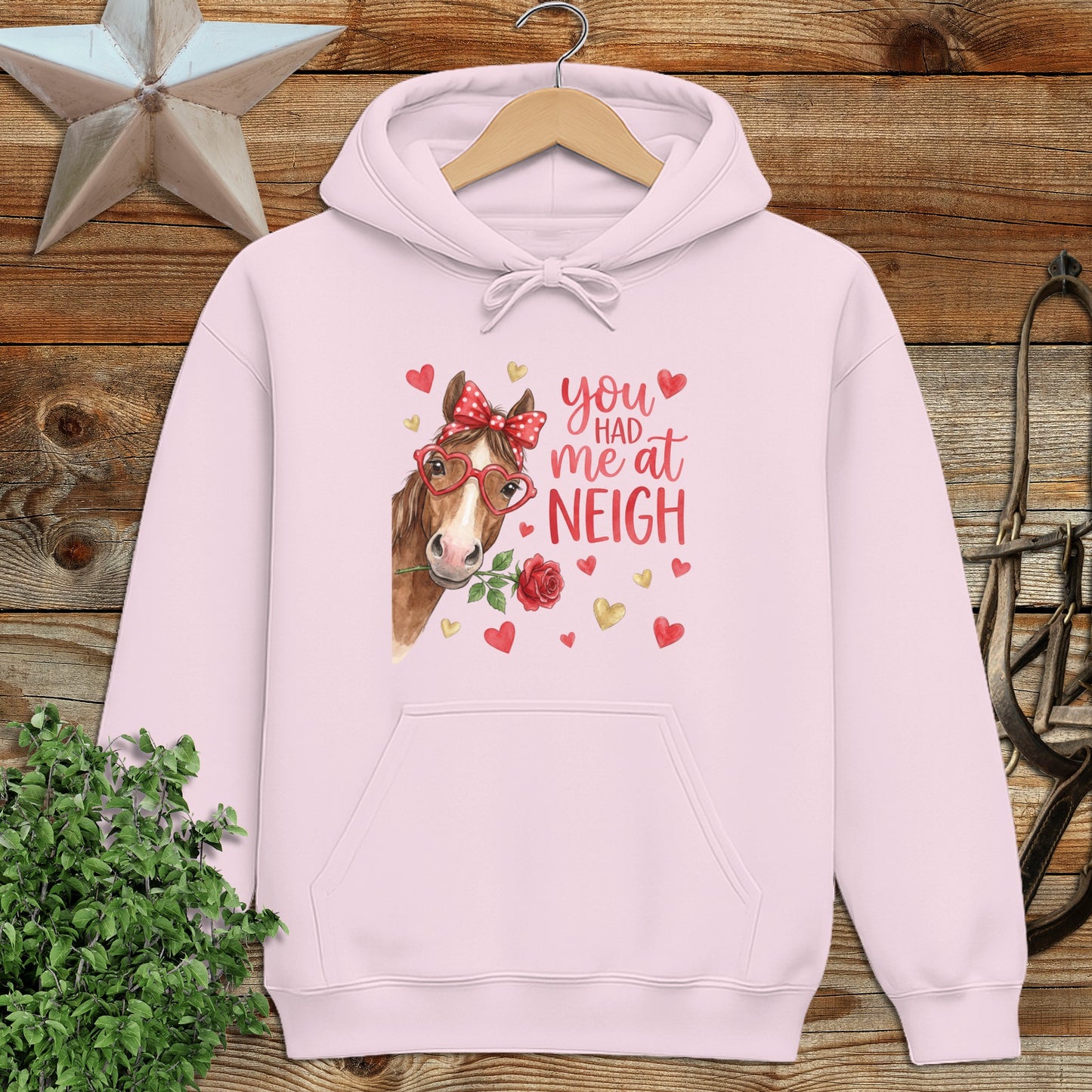 Valentines Card - Had me at Neigh Hoodie