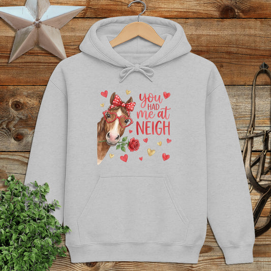Valentines Card - Had me at Neigh Hoodie