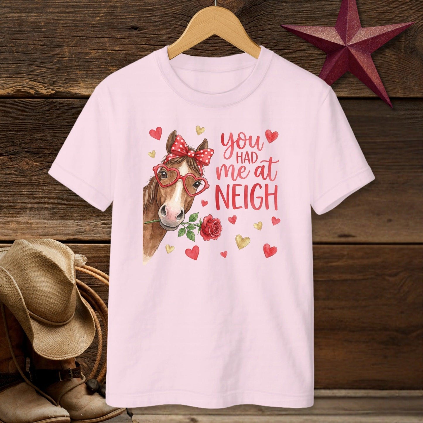 Valentines Card - Had me at Neigh T-shirt (Youth)