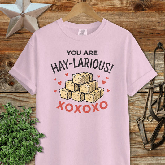 Valentines Card - Hay-Larious Heavyweight Tee