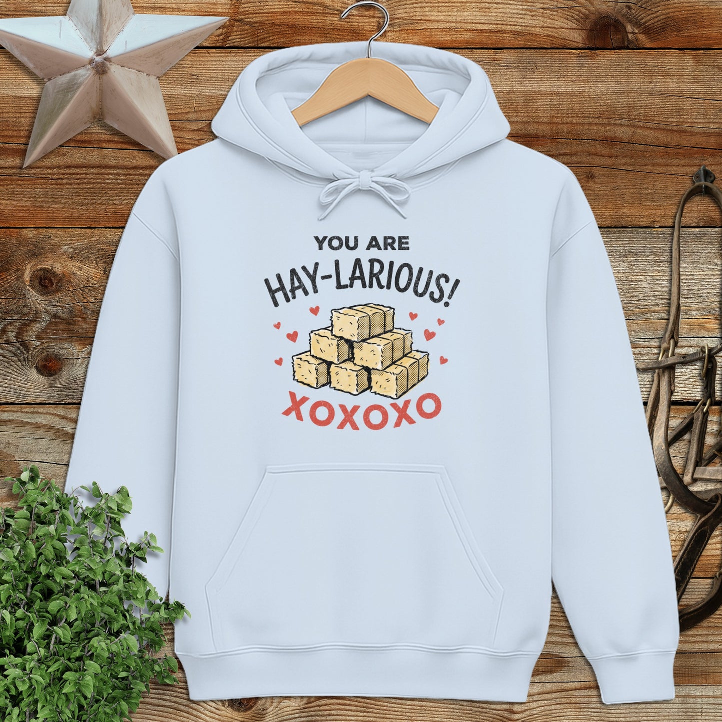 Valentines Card - Hay-Larious Hoodie