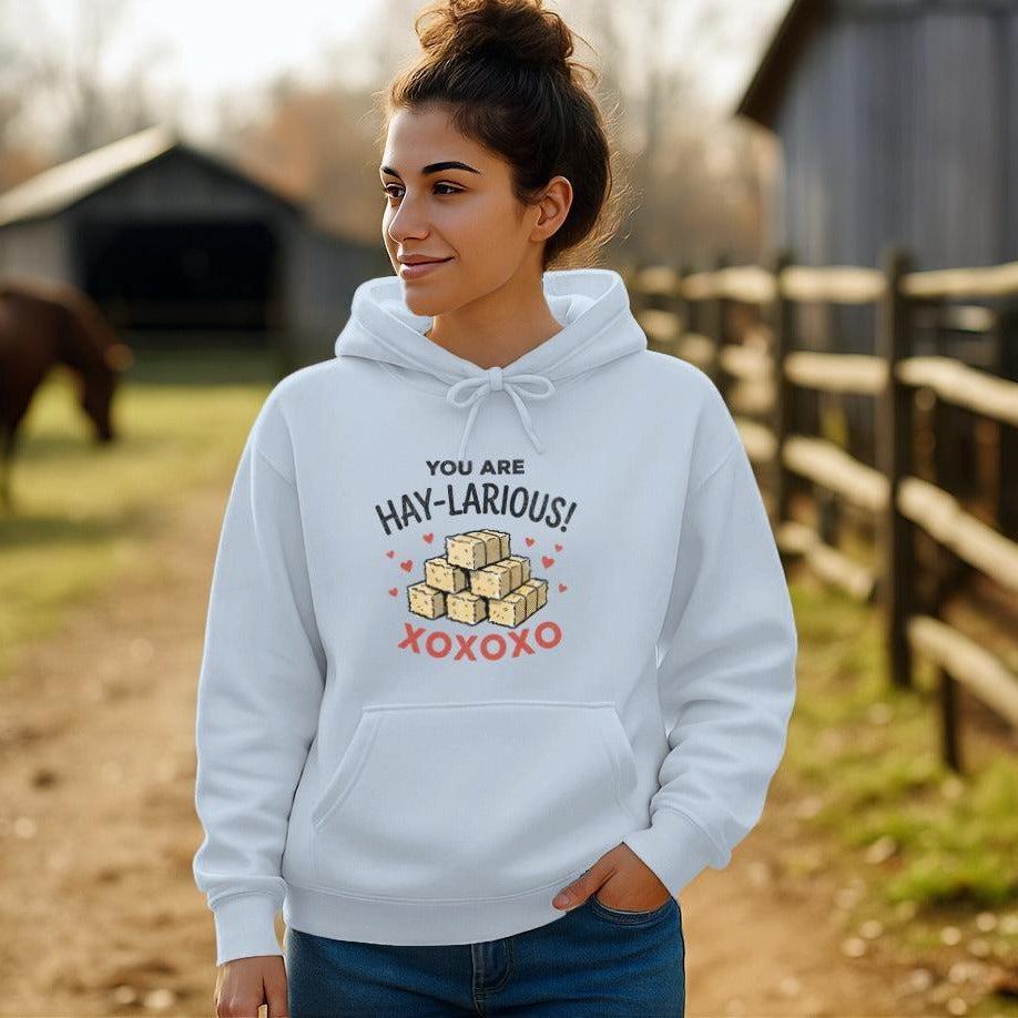 Valentines Card - Hay-Larious Hoodie