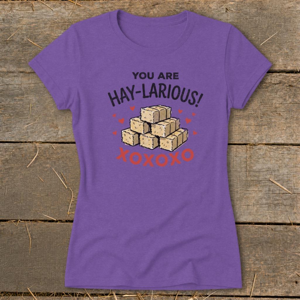 Valentines Card - Hay-Larious Ladies Tee