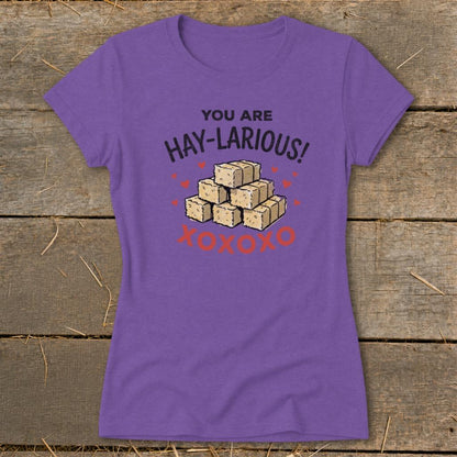 Valentines Card - Hay-Larious Ladies Tee