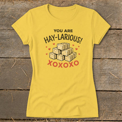Valentines Card - Hay-Larious Ladies Tee