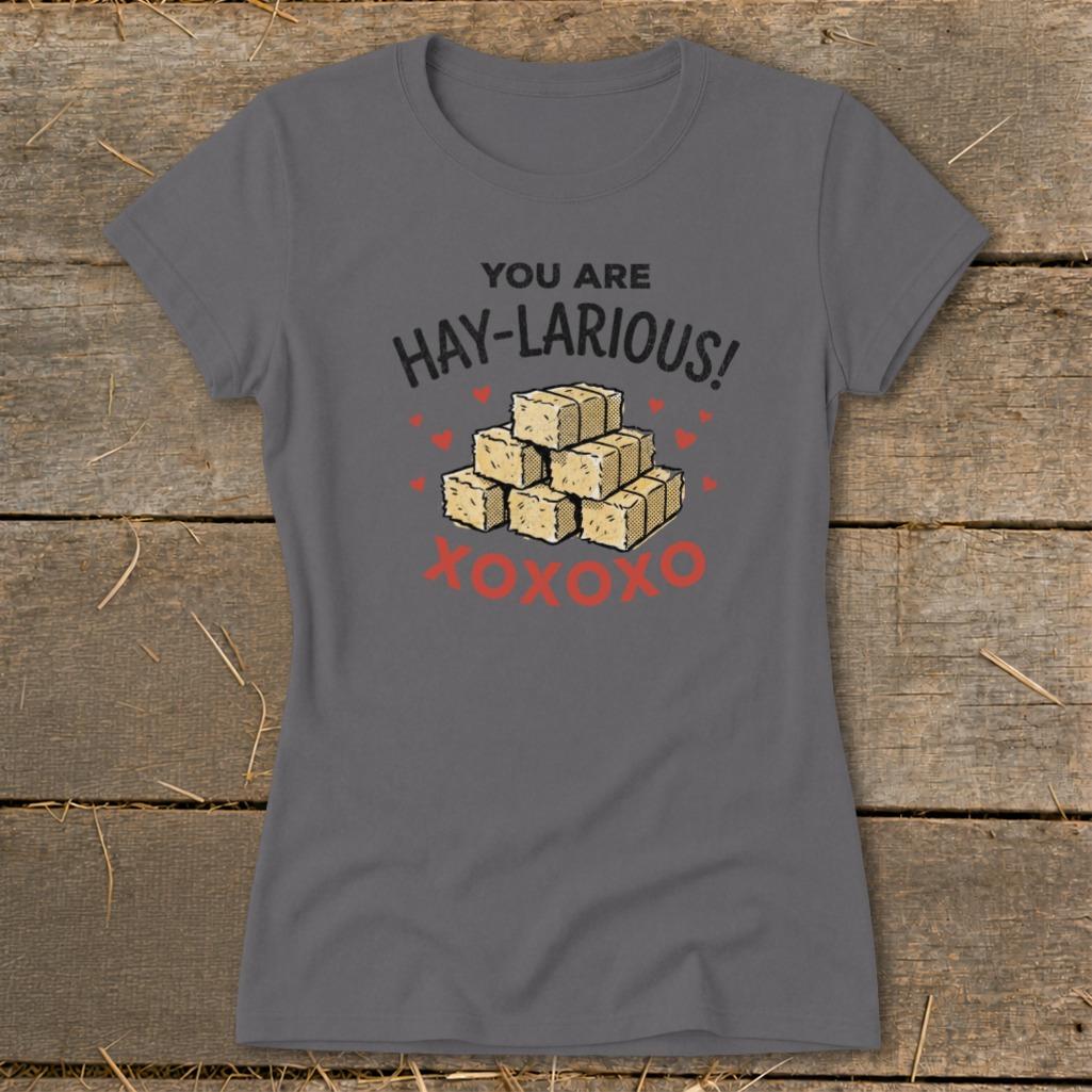 Valentines Card - Hay-Larious Ladies Tee