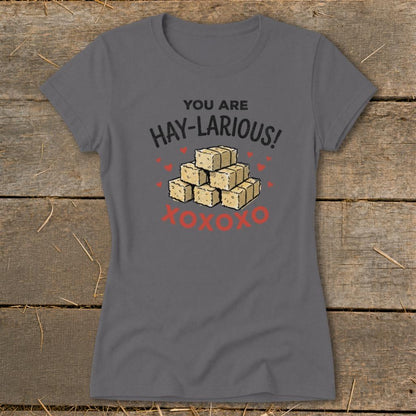 Valentines Card - Hay-Larious Ladies Tee