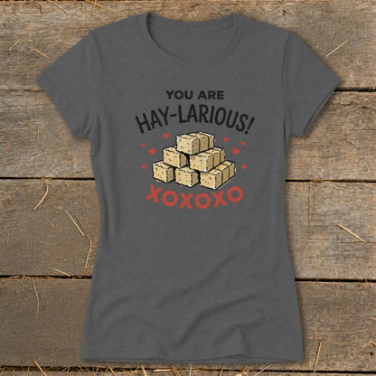 Valentines Card - Hay-Larious Ladies Tee