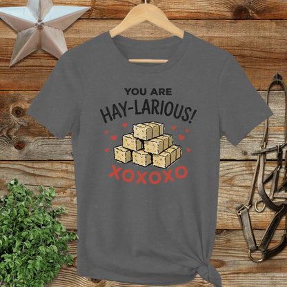 Valentines Card - Hay-Larious Ladies Tee