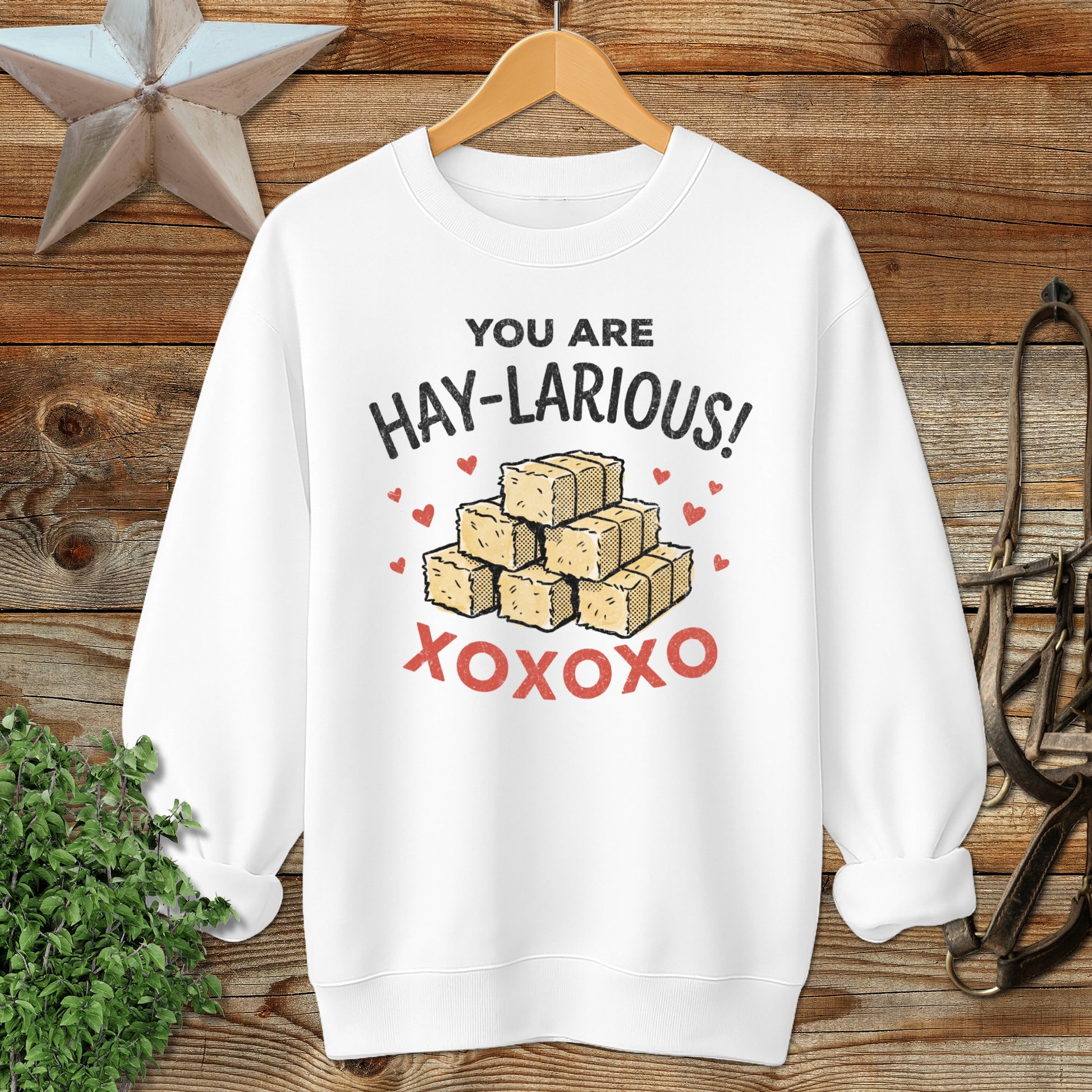 Valentines Card - Hay-Larious Sweatshirt