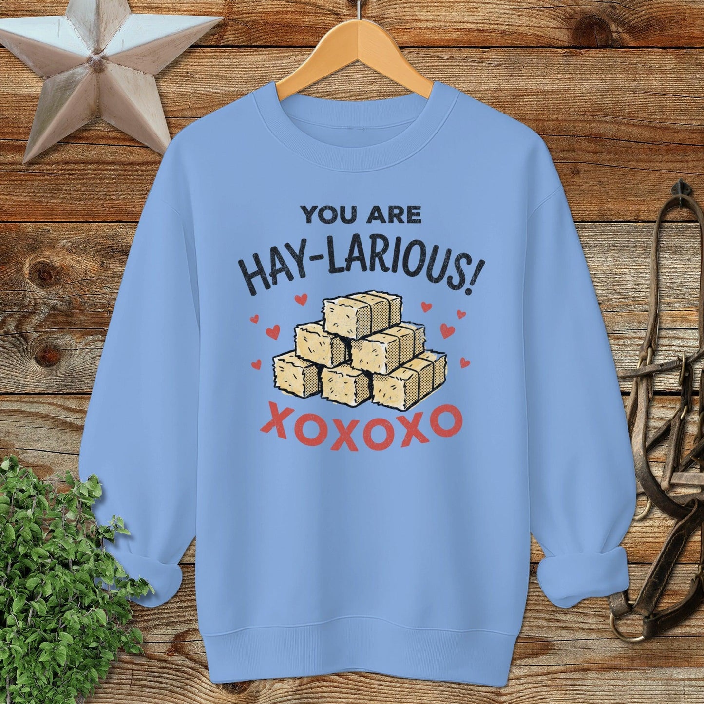 Valentines Card - Hay-Larious Sweatshirt