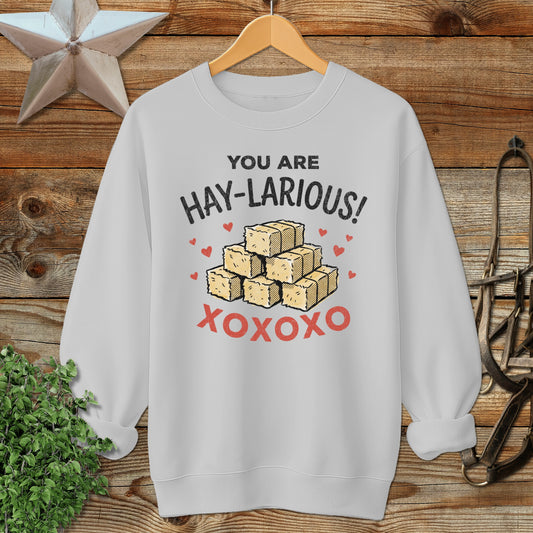 Valentines Card - Hay-Larious Sweatshirt