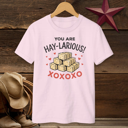 Valentines Card - Hay-Larious T-Shirt (Youth)