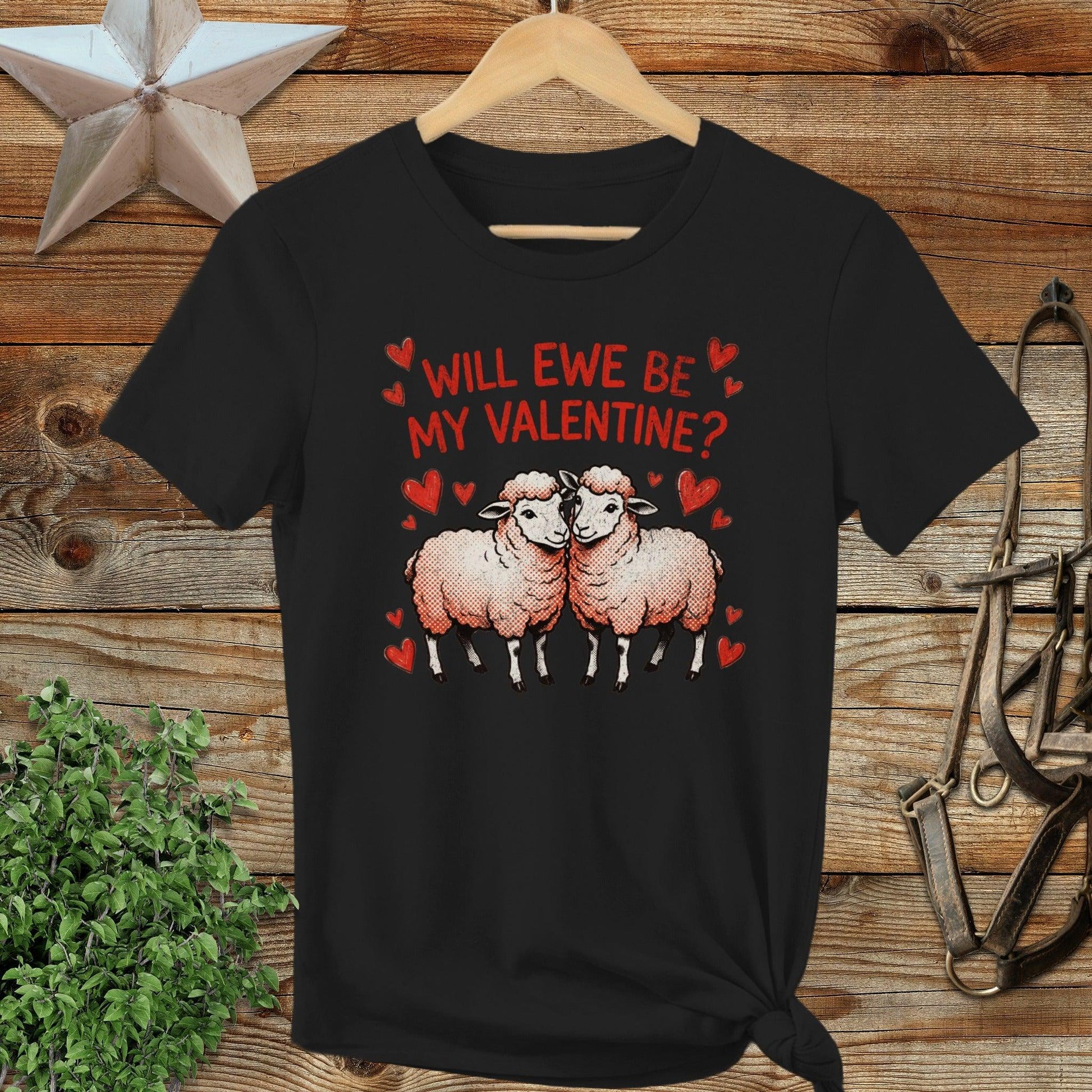 Valentines Card - Will Ewe Be Mine Ladies Tee
