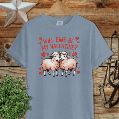 Valentines Card - Will Ewe Be Mine Signature Tee