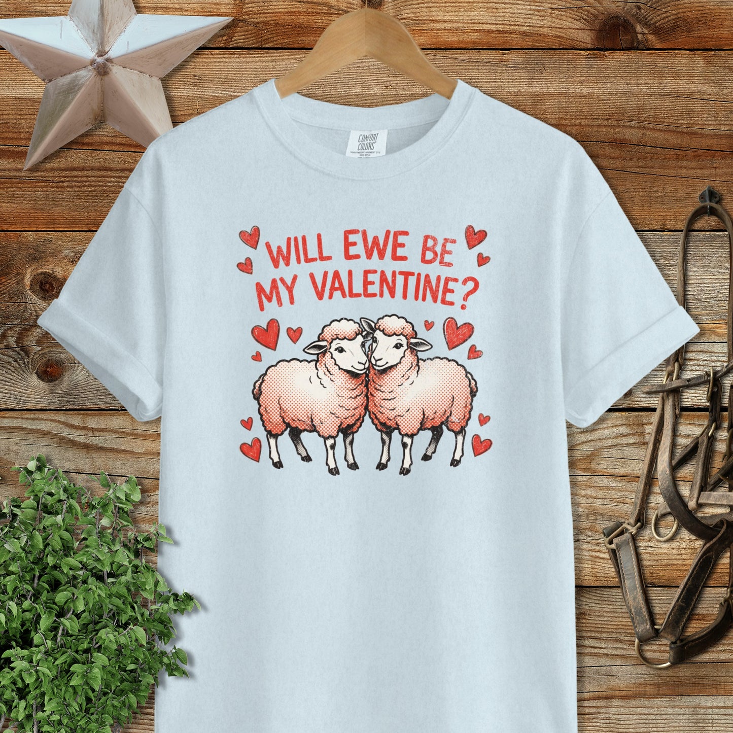 Valentines Card - Will Ewe Be Mine Signature Tee