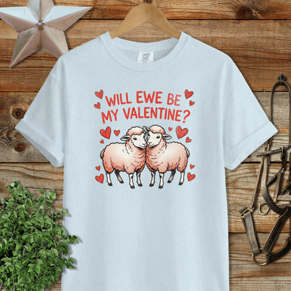 Valentines Card - Will Ewe Be Mine Signature Tee