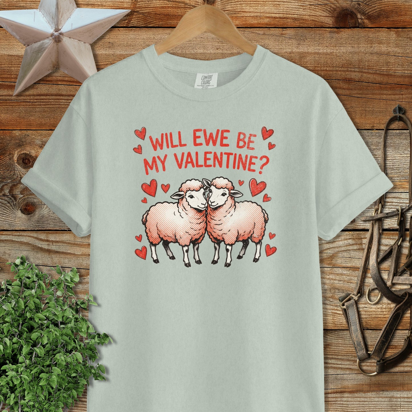 Valentines Card - Will Ewe Be Mine Signature Tee