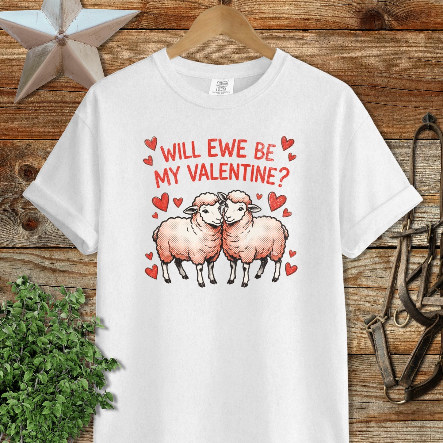 Valentines Card - Will Ewe Be Mine Signature Tee