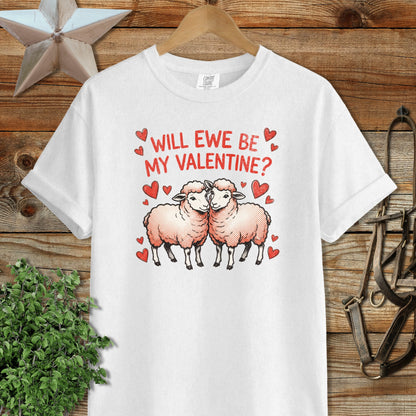 Valentines Card - Will Ewe Be Mine Signature Tee