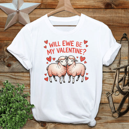 Valentines Card - Will Ewe Be Mine Softstyle Tee