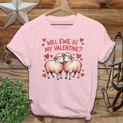 Valentines Card - Will Ewe Be Mine Softstyle Tee
