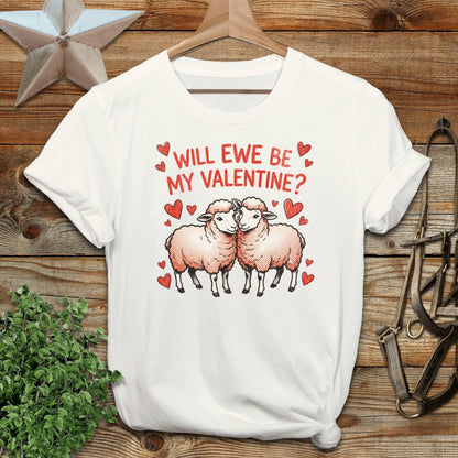 Valentines Card - Will Ewe Be Mine Softstyle Tee