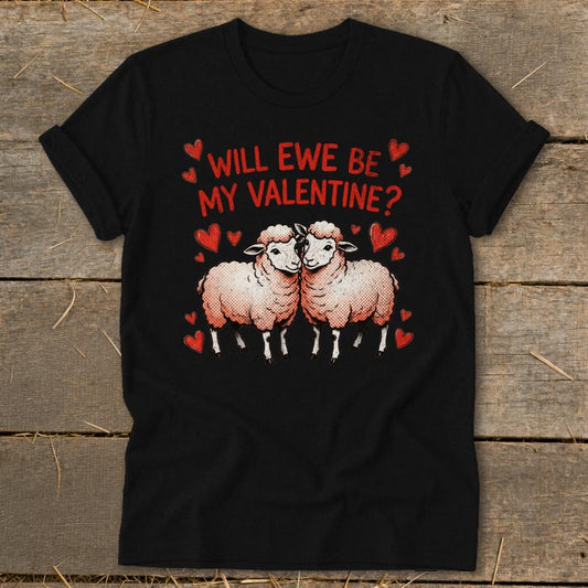 Valentines Card - Will Ewe Be Mine Softstyle Tee