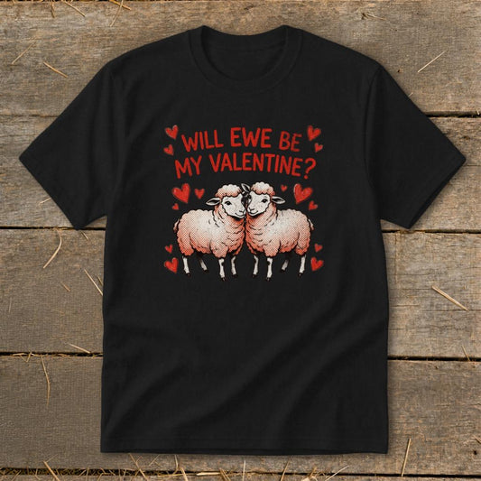 Valentines Card - Will Ewe Be Mine Youth Tee