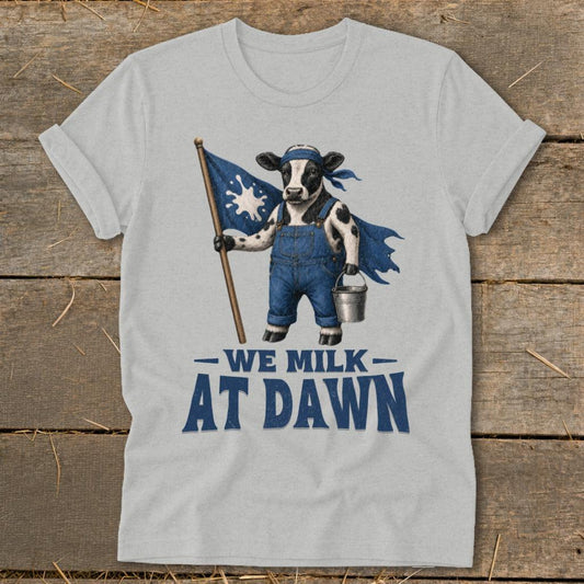 We Milk at Dawn Softstyle Tee