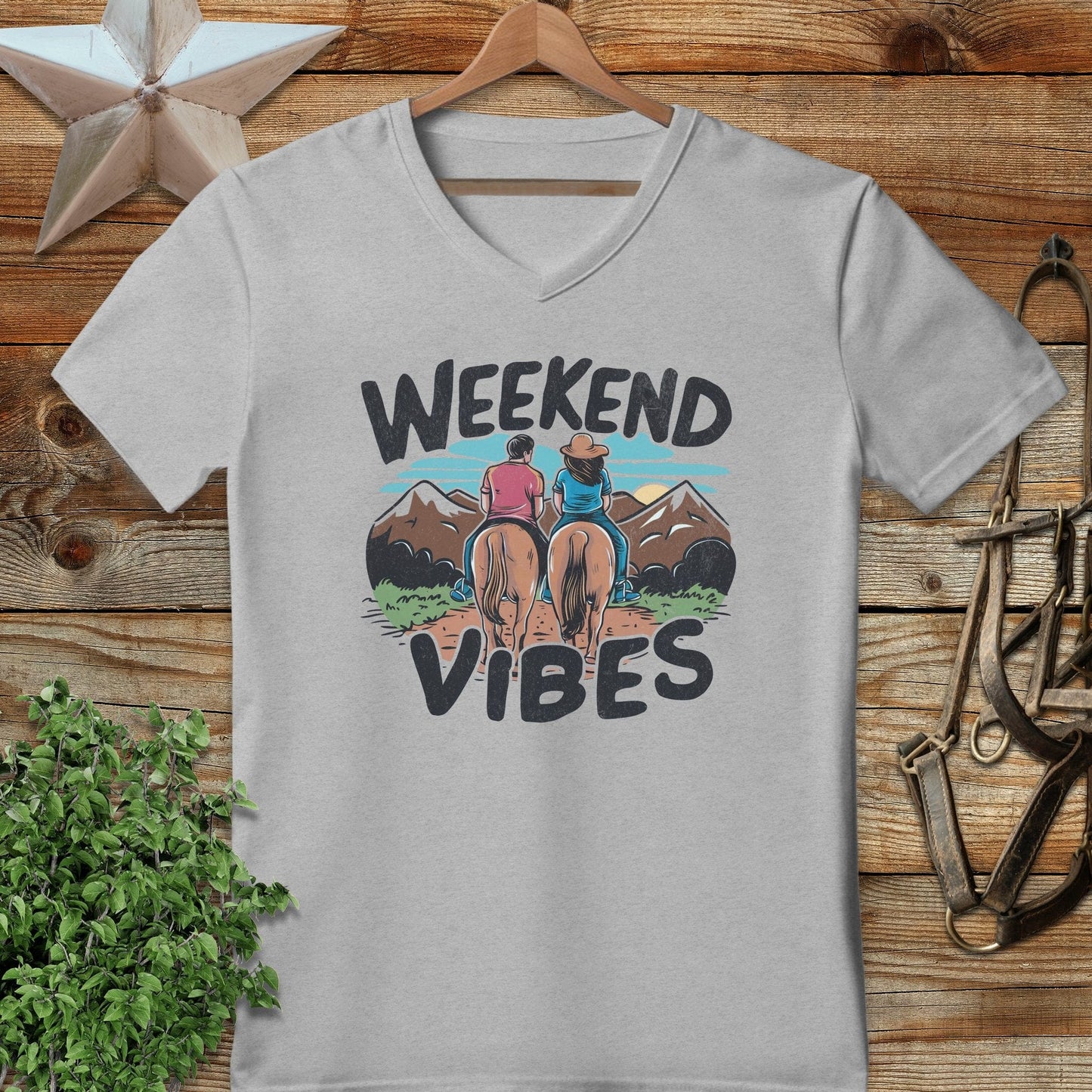 Weekend Vibes V-neck