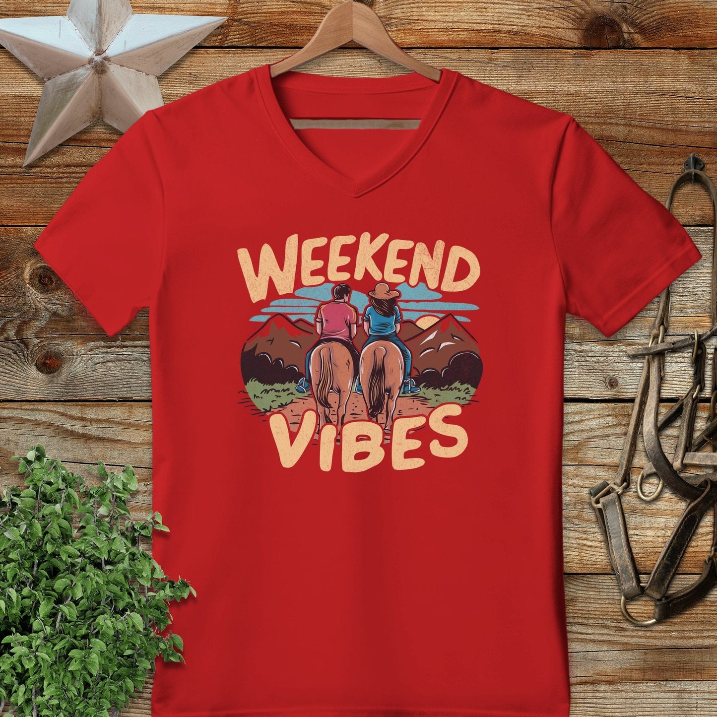 Weekend Vibes V-neck