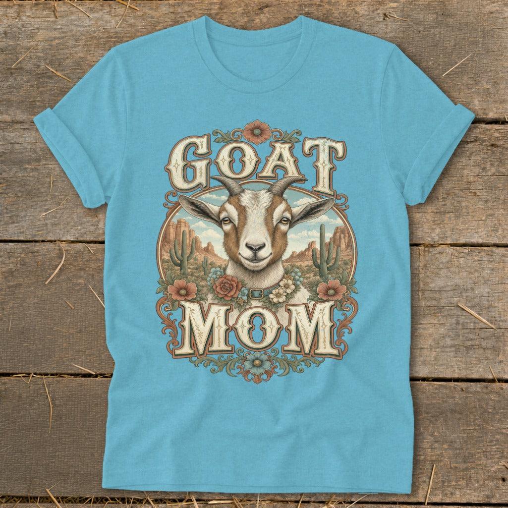 Western Goat Mom Softstyle Tee