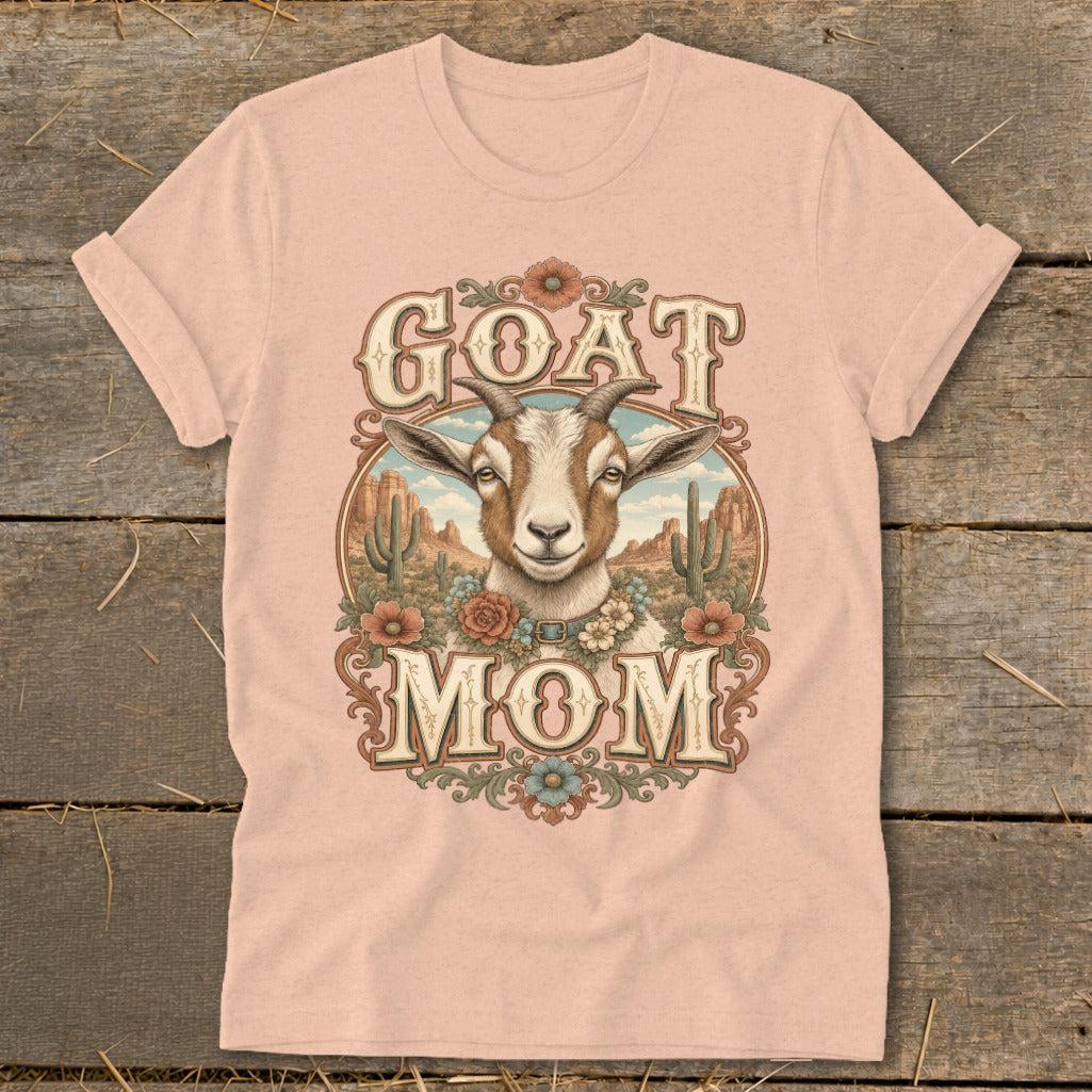 Western Goat Mom Softstyle Tee