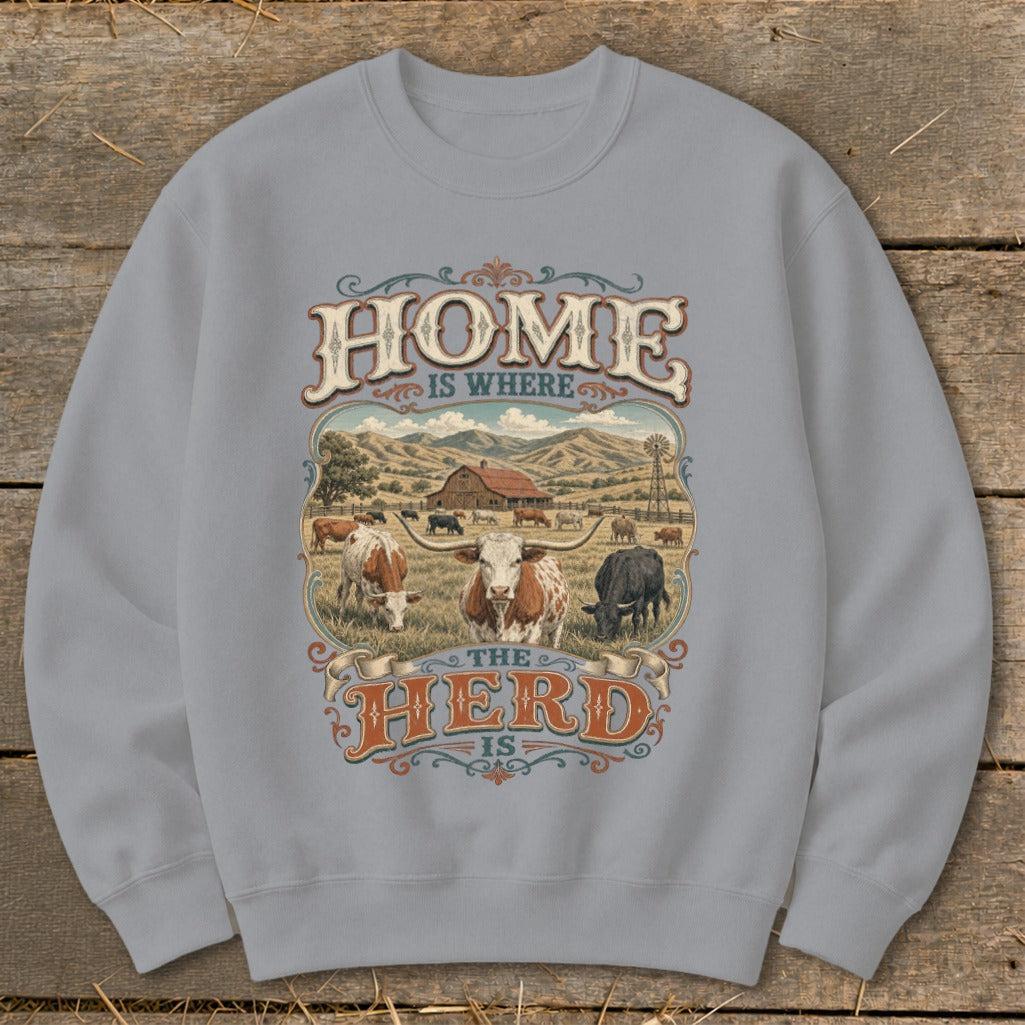 Where the Herd Is Sweatshirt