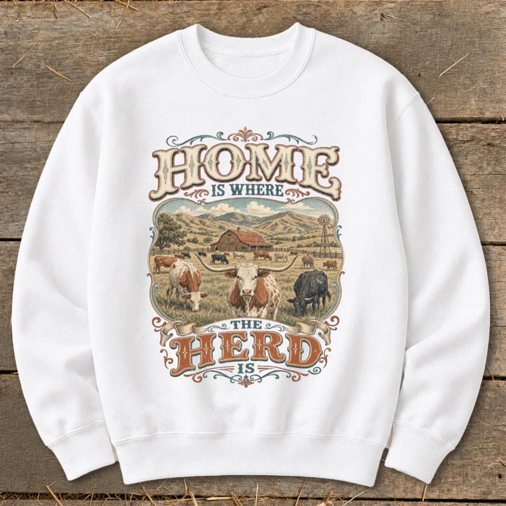 Where the Herd Is Sweatshirt