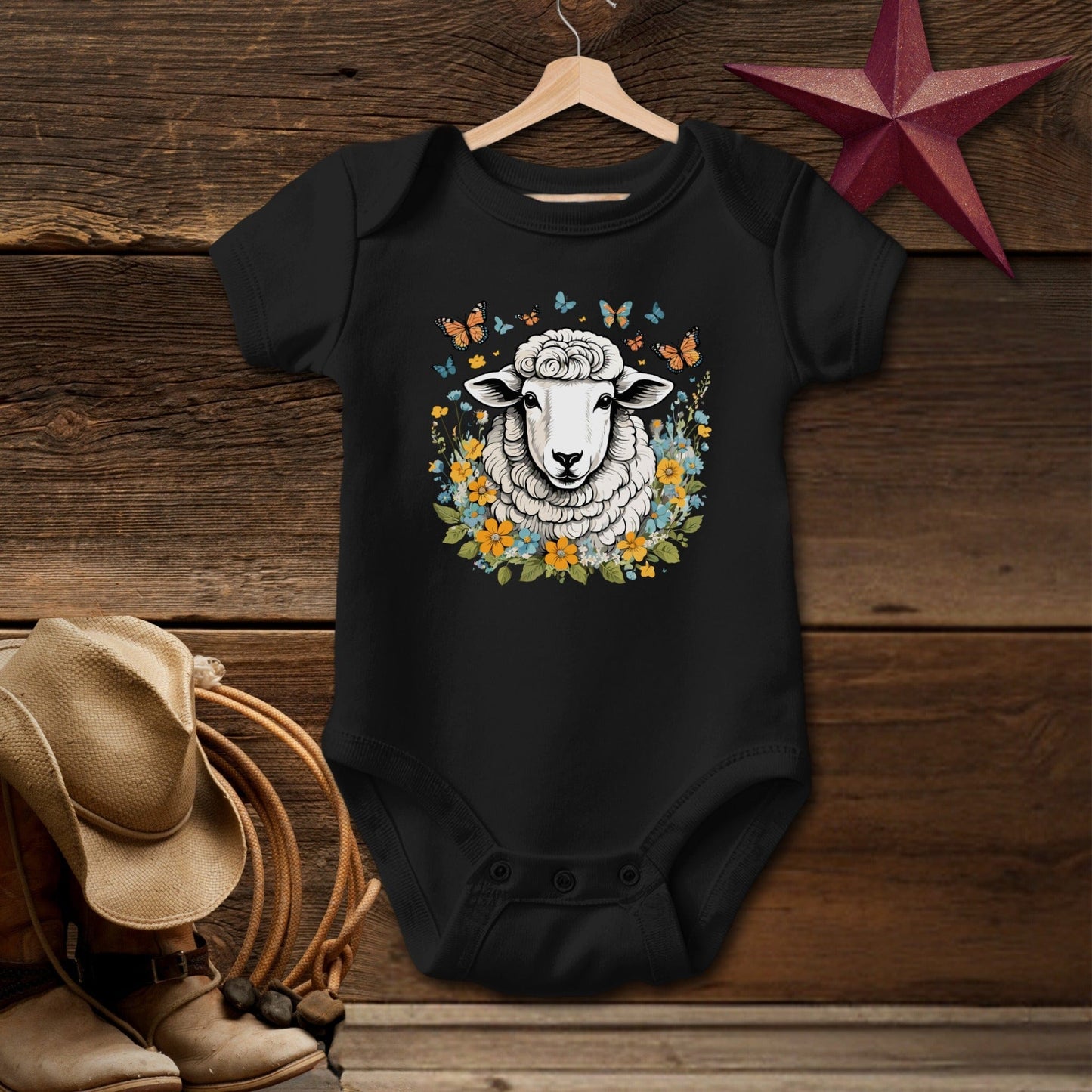 Whimsical Sheep Bodysuit (Baby)