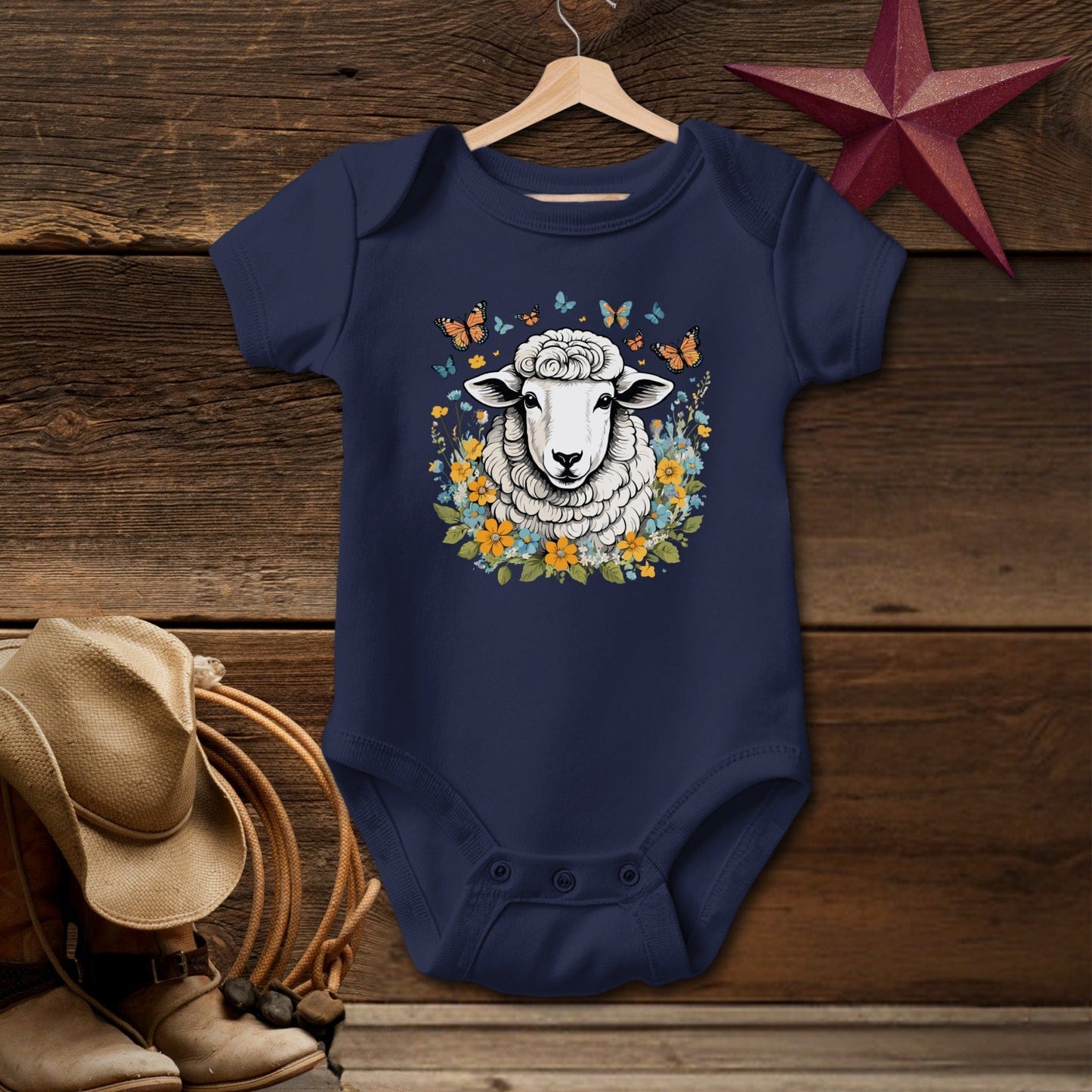 Whimsical Sheep Bodysuit (Baby)