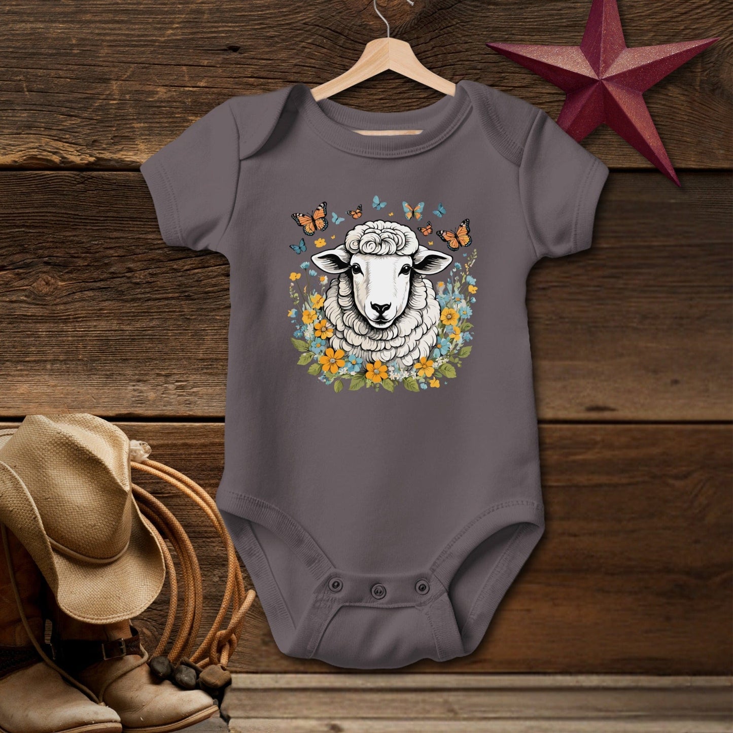 Whimsical Sheep Bodysuit (Baby)