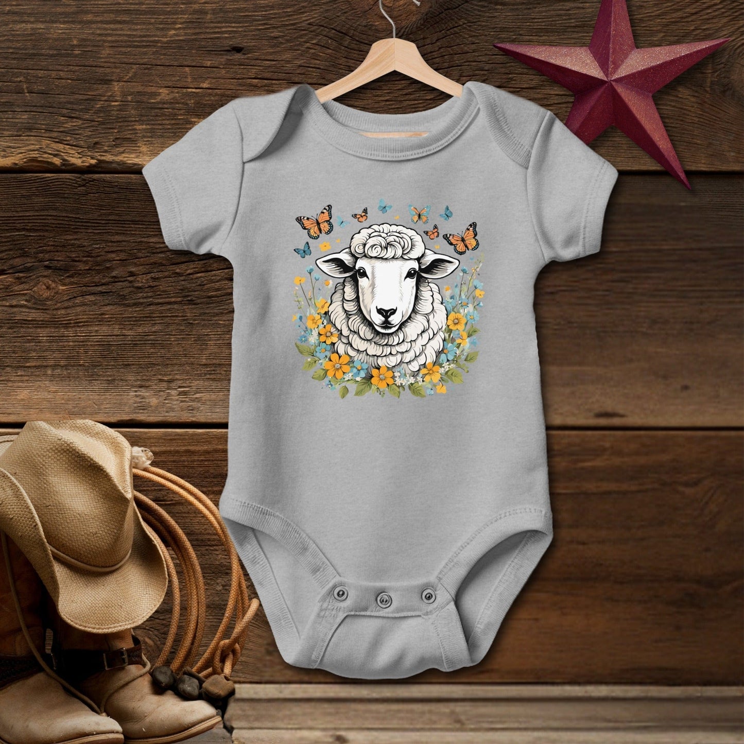 Whimsical Sheep Bodysuit (Baby)
