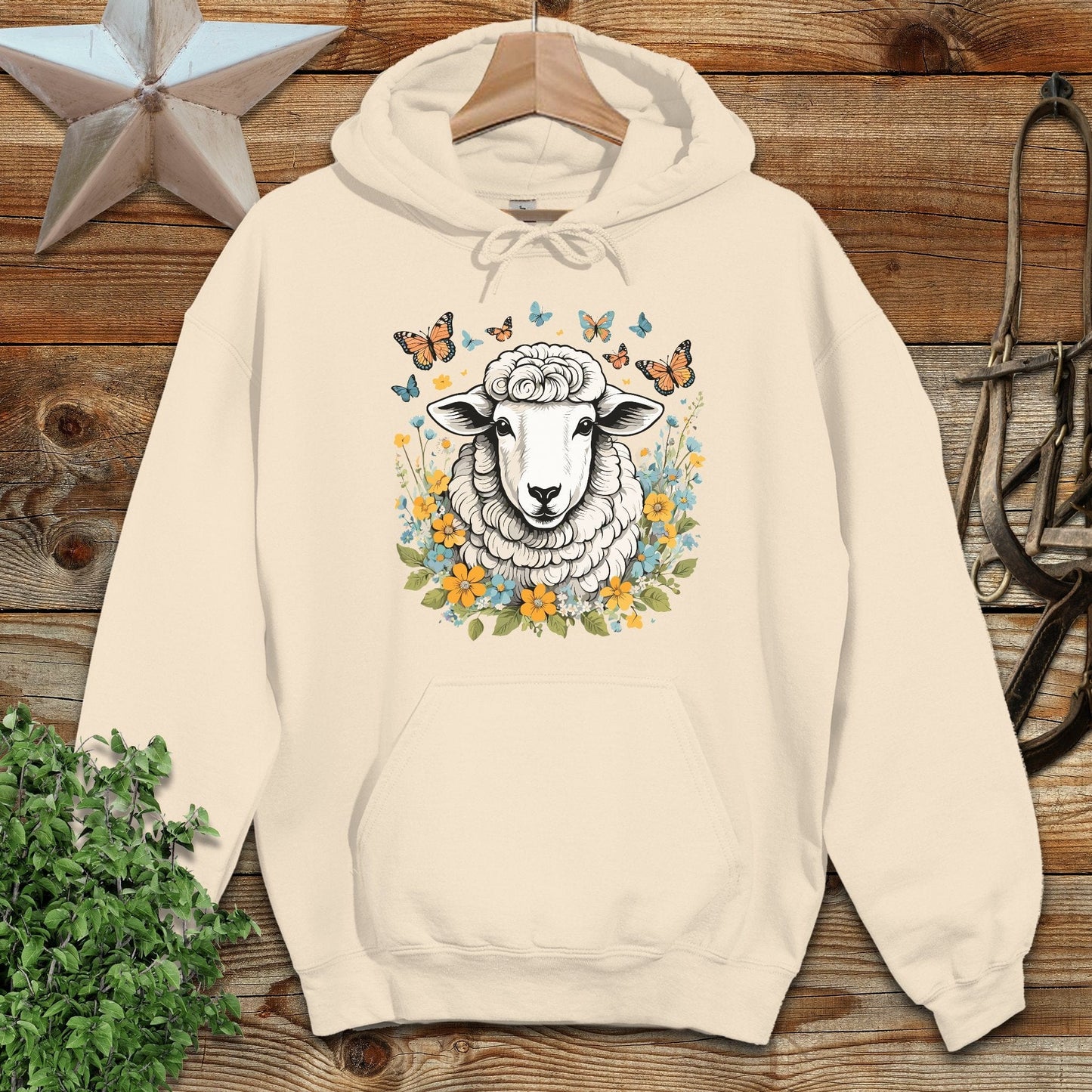 Whimsical Sheep Hoodie