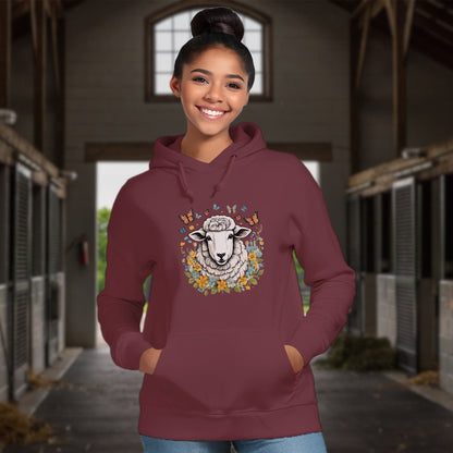Whimsical Sheep Hoodie