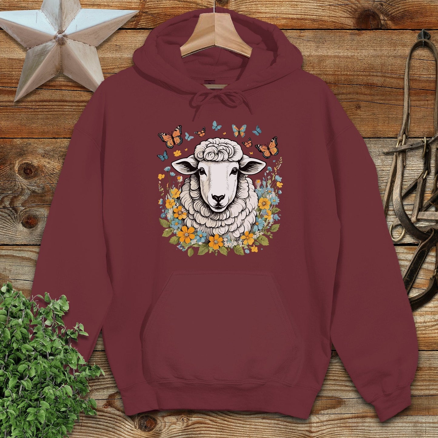 Whimsical Sheep Hoodie